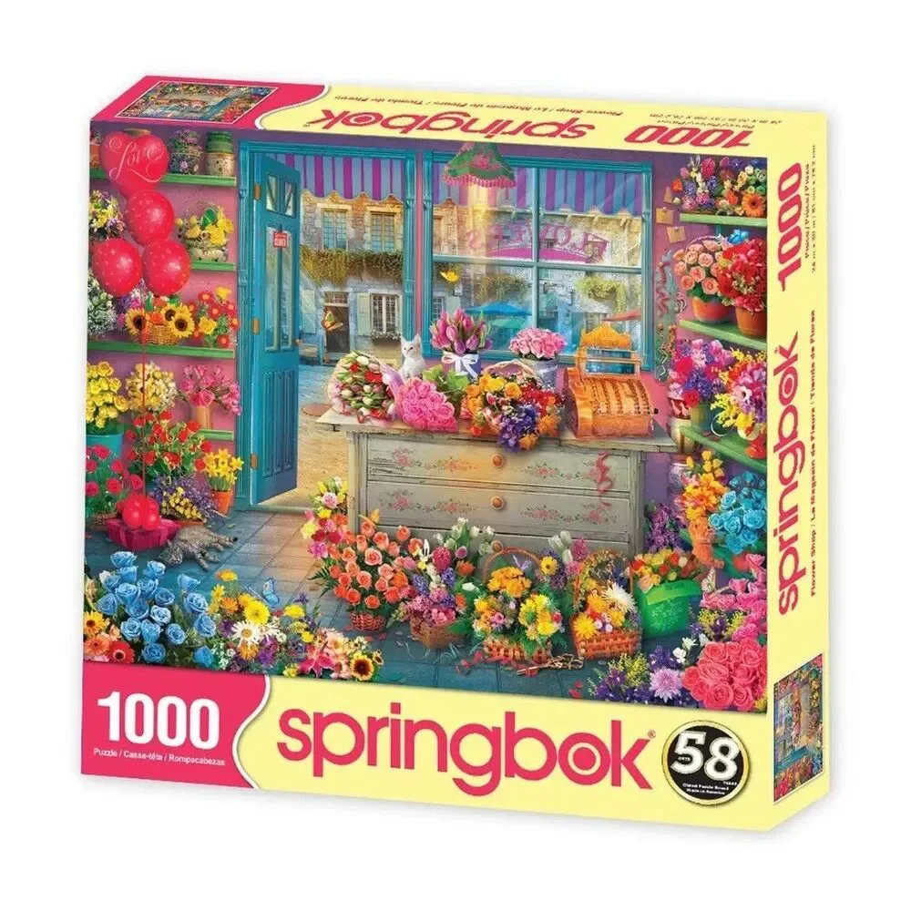 Flower Shop 1000 Piece Jigsaw Puzzle Springbok New